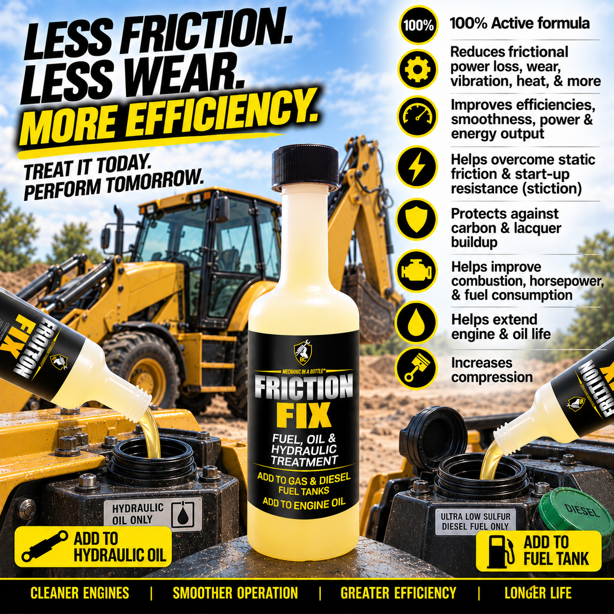 Friction Fix Fuel, Oil, Hydraulic Treatment - Image 4