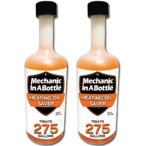 Mechanic In A Bottle Heating Oil Saver, All-In-One Heating Fuel Treatment for Fuel Oil, Kerosene & Diesel Heaters